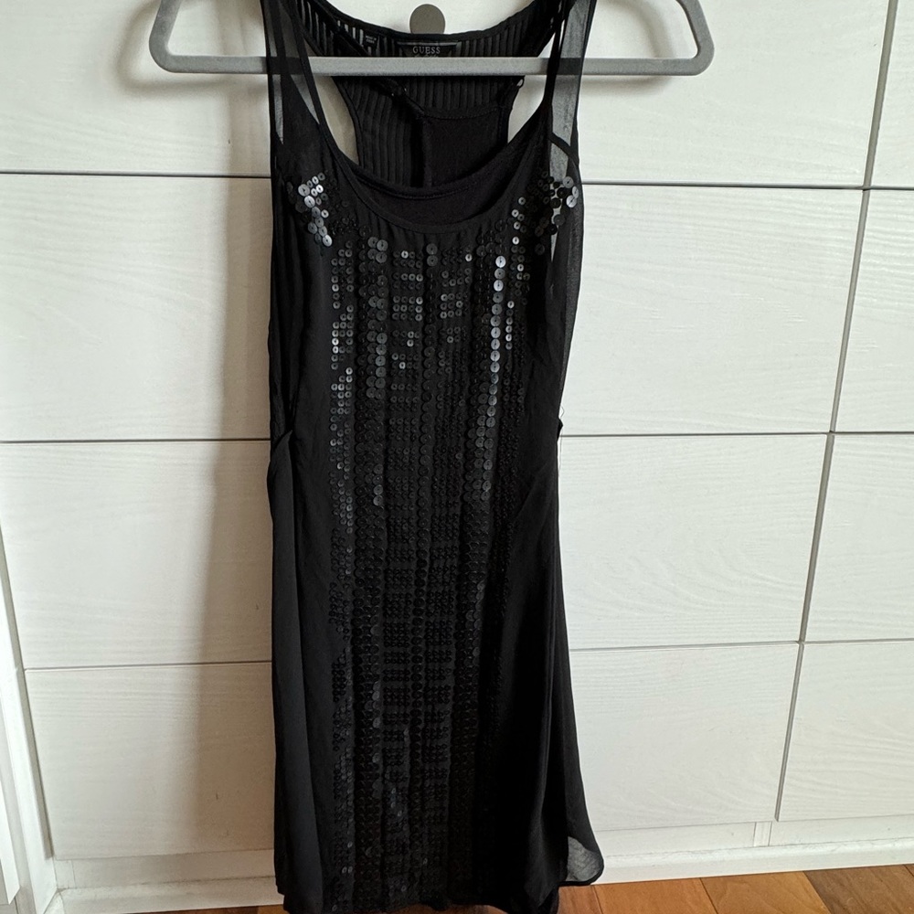 Guess sequin little black dress